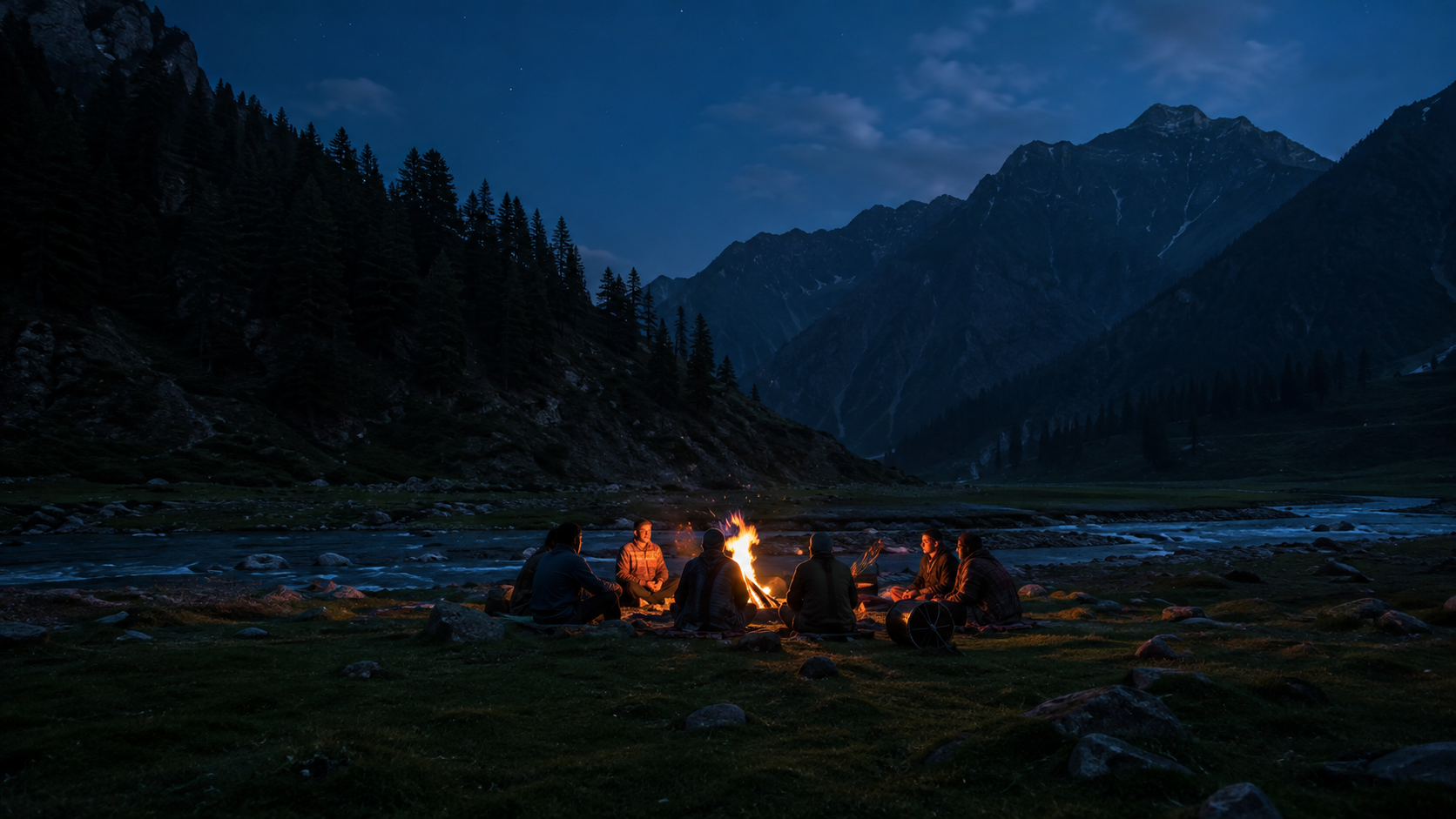 Bonfire Evening in Batakundi